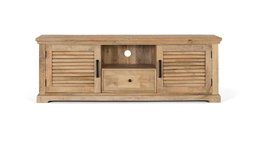 GINER Y COLOMER Meuble TV en bois de manguier avec 2 portes et 1 tiroir